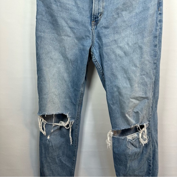 Abercrombie & Fitch Blue Straight Leg Jeans - Picture 3 of 6